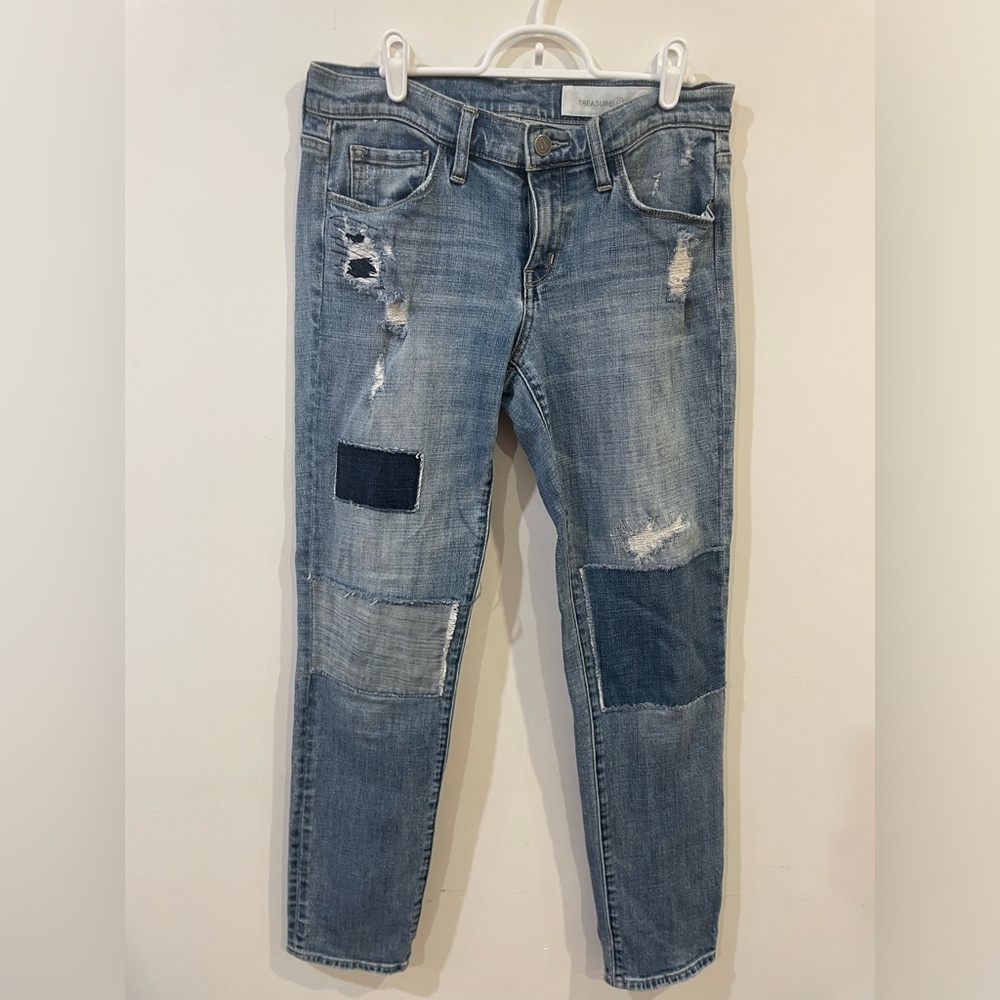 Treasure & bond patchwork jeans